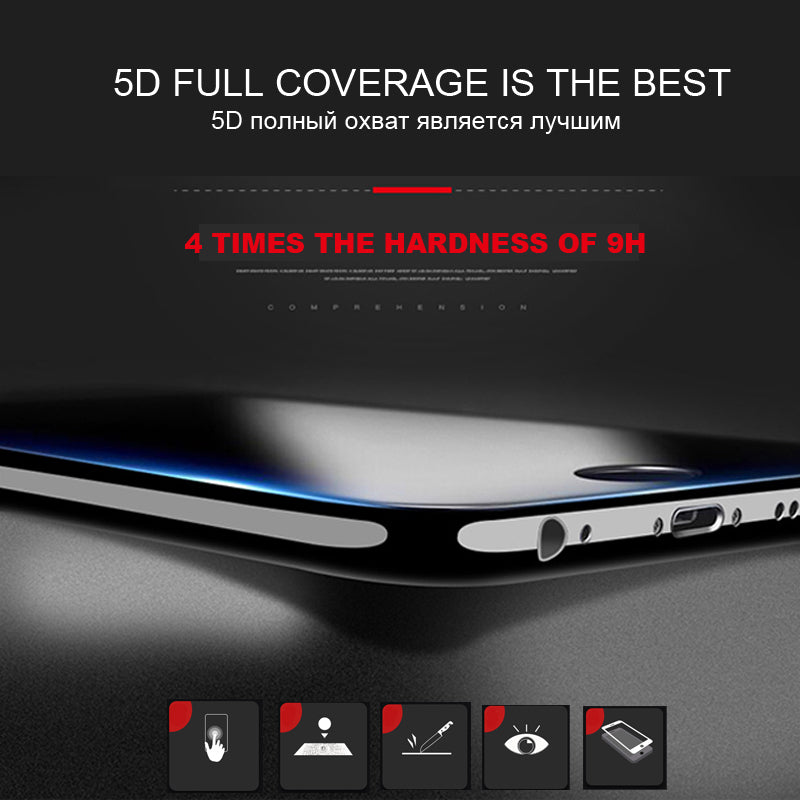 5D Tempered Glass for iphone Models - MaviGadget