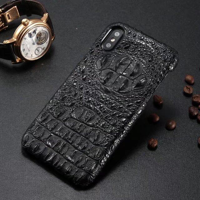 5 colors New Crocodile Pattern Real Natural Cow Skin Genuine Leather for iphoneX - MaviGadget