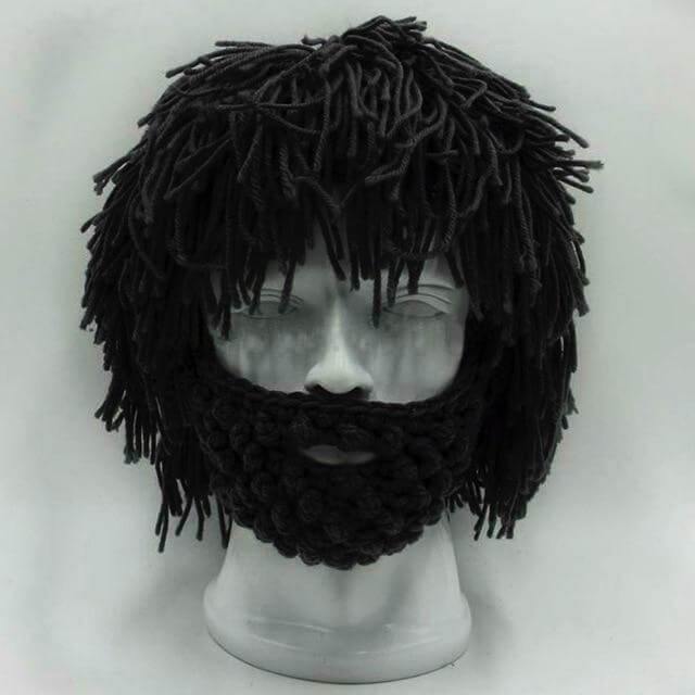 Handmade Knitted Men Winter Hat Mustache - MaviGadget
