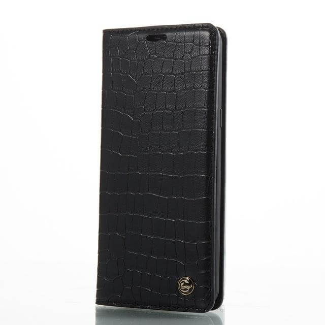 Luxury Flip Leather Crocodile Pattern Cases For iphone X and Other Models - MaviGadget