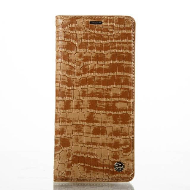 Luxury Flip Leather Crocodile Pattern Cases For iphone X and Other Models - MaviGadget