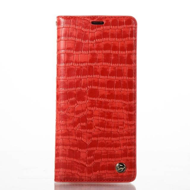 Luxury Flip Leather Crocodile Pattern Cases For iphone X and Other Models - MaviGadget