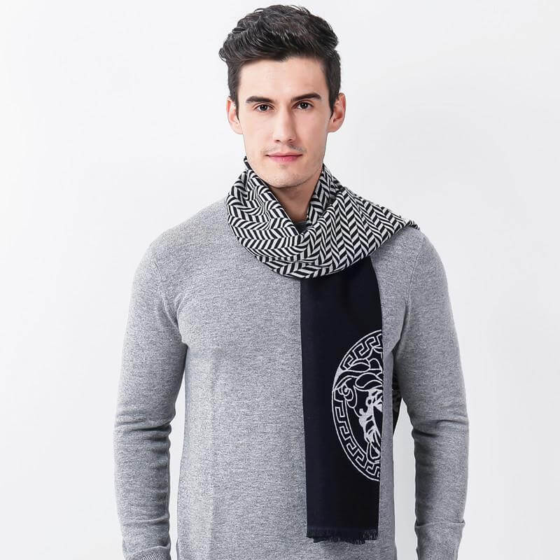 Simple Plaid Scarf Father - MaviGadget