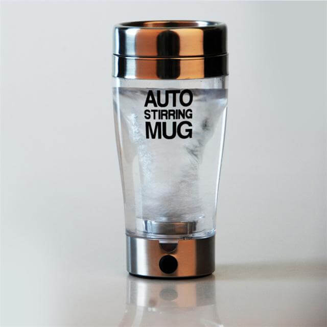 Self Stirring Stainless Steel Transparent Cup - MaviGadget