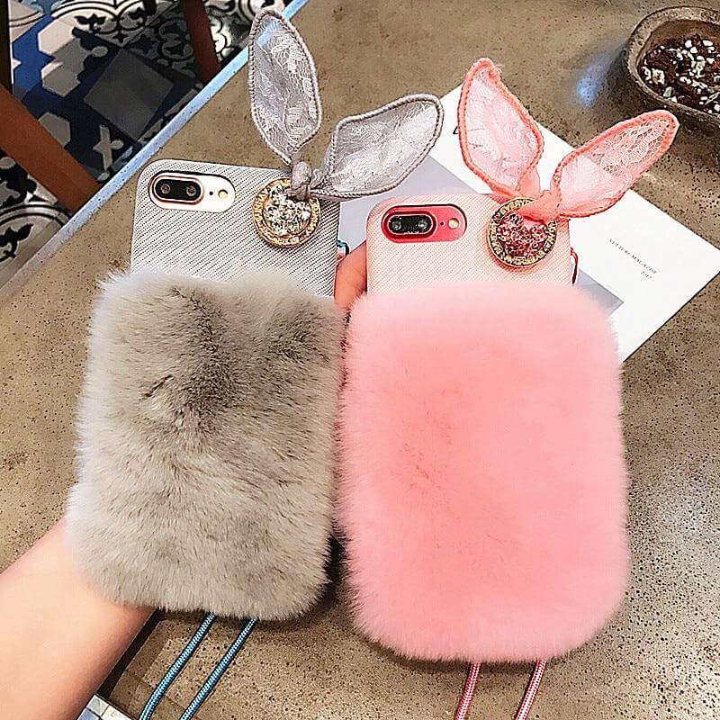 Furry Bunny iPhone Case - MaviGadget