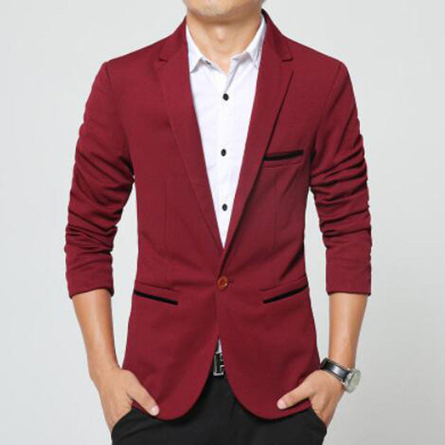 Business Casual Suit Men Blazers - MaviGadget