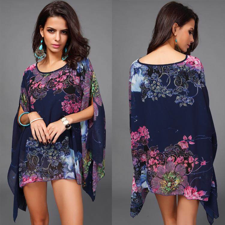 Bohemian Chiffon Vintage Blouse for Women - MaviGadget