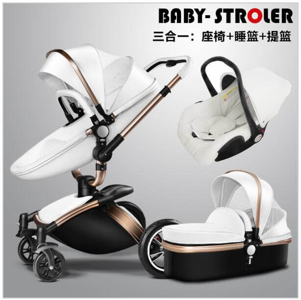 European Luxury Baby Stroller 2 and 3 pcs - MaviGadget