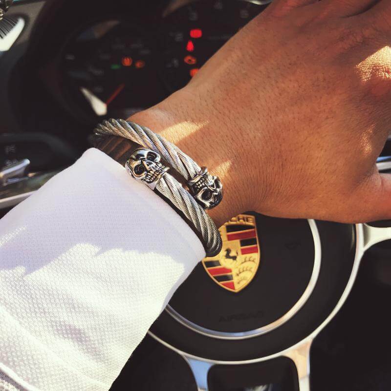 Silver Cable Cuff Bracelets - MaviGadget