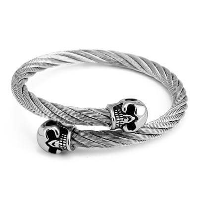 Silver Cable Cuff Bracelets - MaviGadget