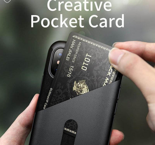 Creative Smart Leather Phone Case For iPhone X - MaviGadget