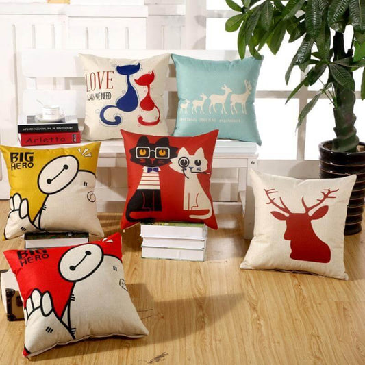 Cat Pattern High Quality Pillow Cases - MaviGadget