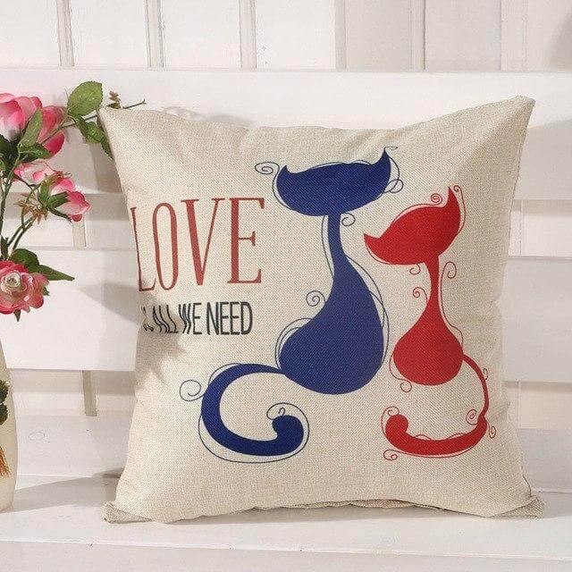 Cat Pattern High Quality Pillow Cases - MaviGadget