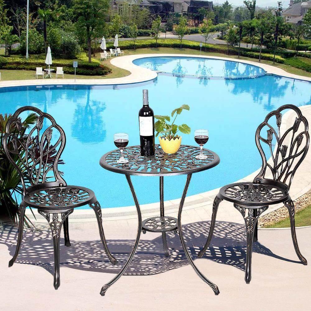 Vintage 3 Sets Outdoor Dining Table - MaviGadget
