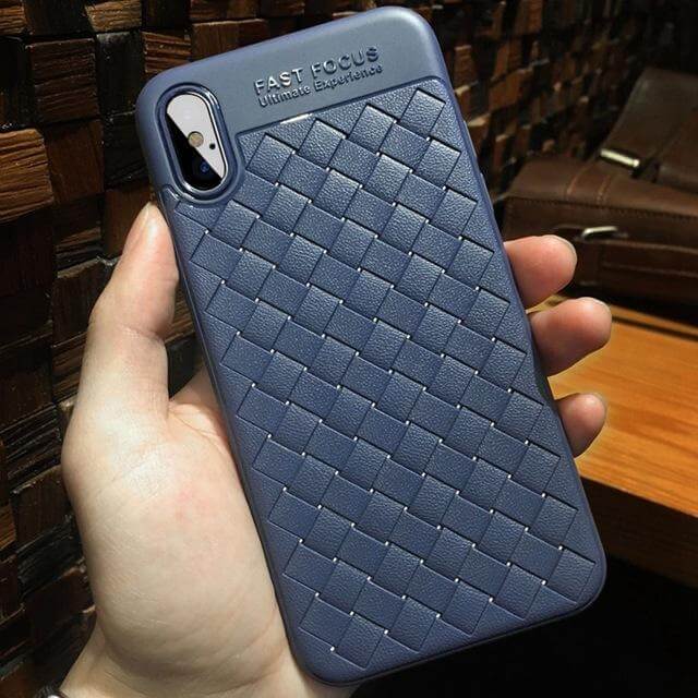 Luxury Ultra Thin Grid Case For Iphone Models - MaviGadget
