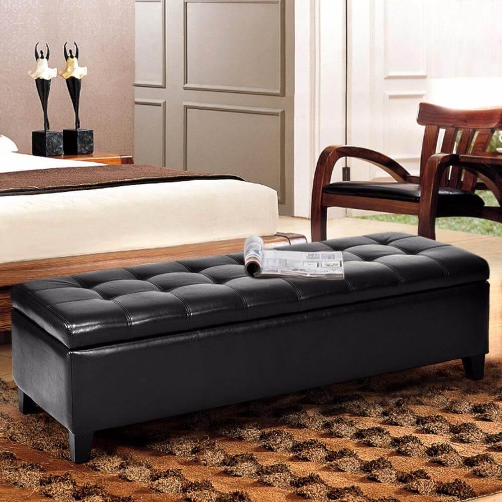 Modern Ottoman Bench Storage - MaviGadget