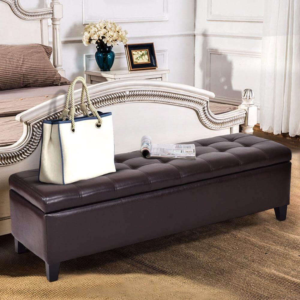 Modern Ottoman Bench Storage - MaviGadget