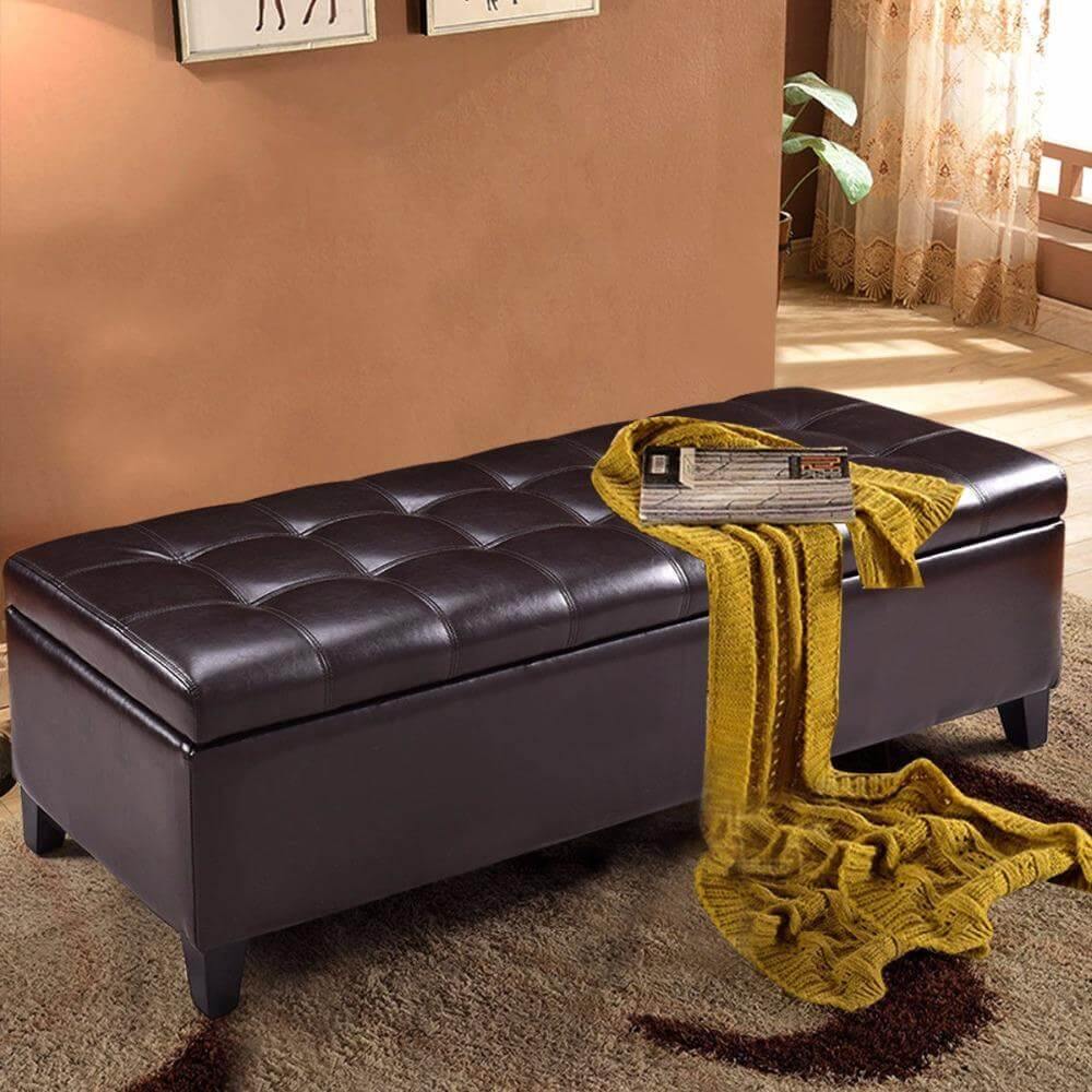 Modern Ottoman Bench Storage - MaviGadget
