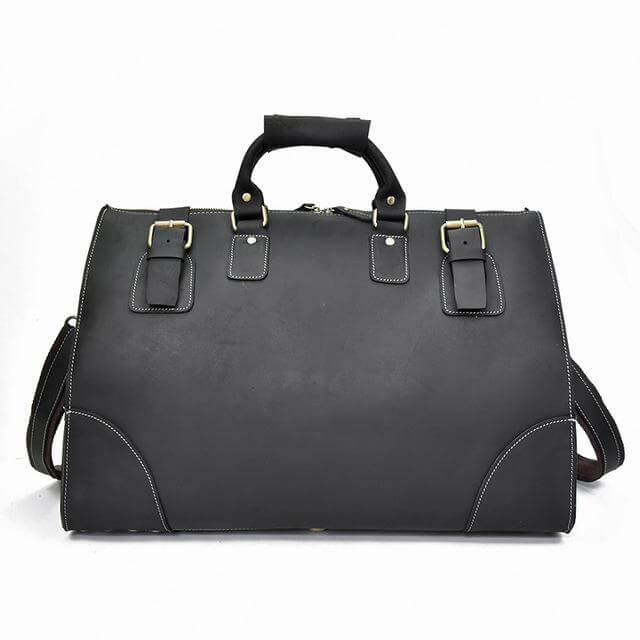 Glossy cow leather travel bag - MaviGadget