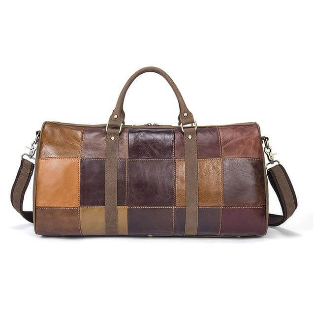 Genuine Leather Vintage High Capacity Travel Bag - MaviGadget