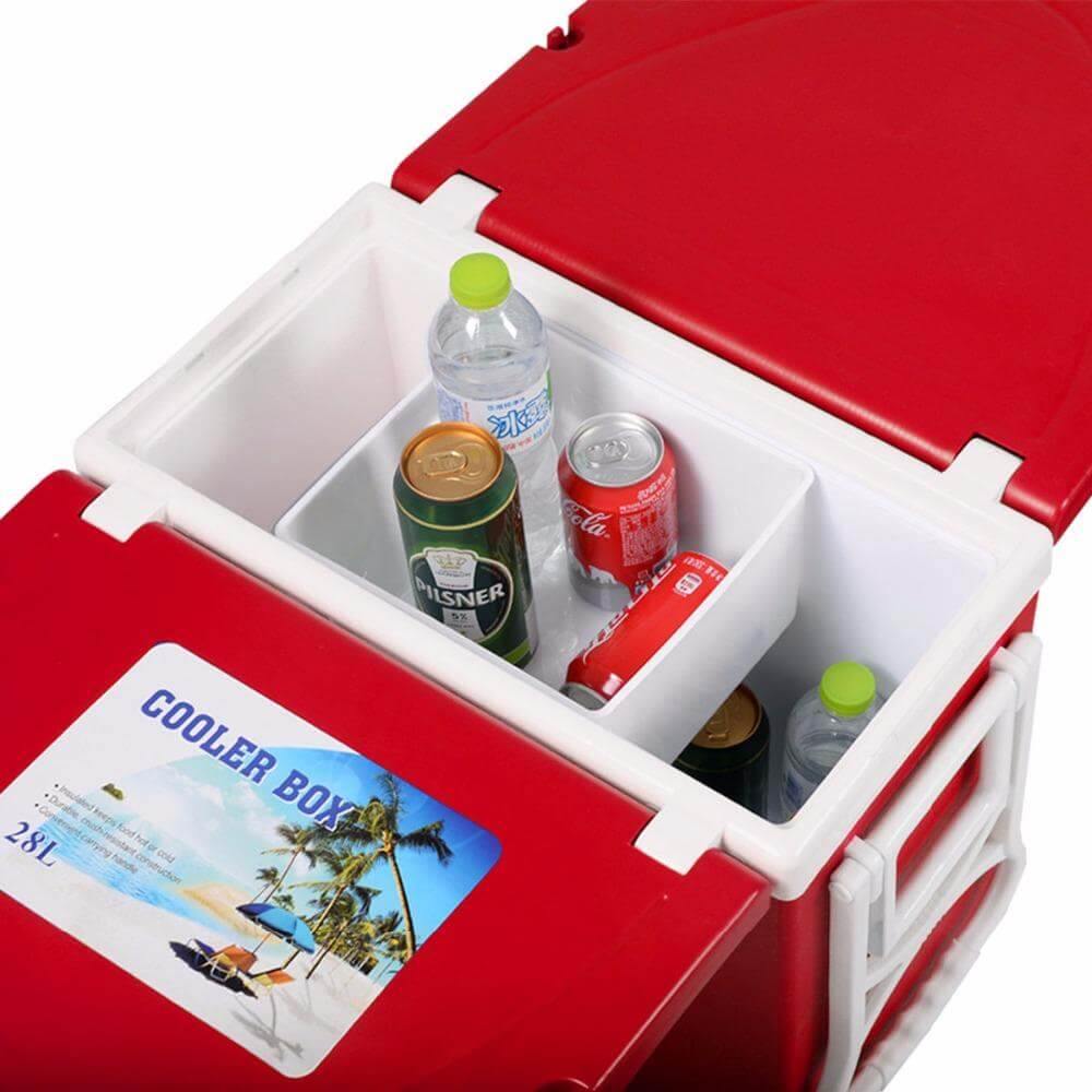 Multi Function Foldable Rolling Cooler Box Picnic Camping Outdoor Furniture Set - MaviGadget