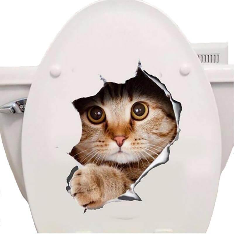 3D  Pet Wall and Bathroom Stickers - MaviGadget