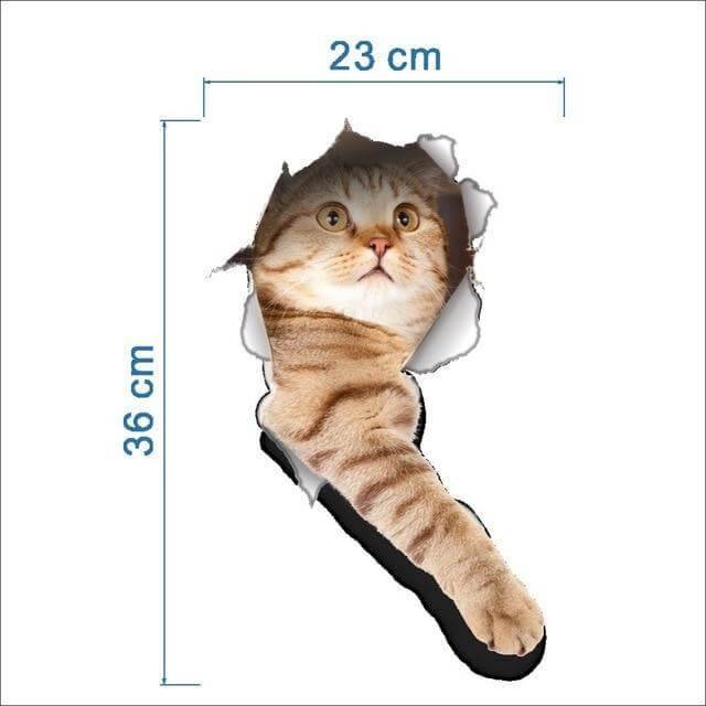 3D  Pet Wall and Bathroom Stickers - MaviGadget