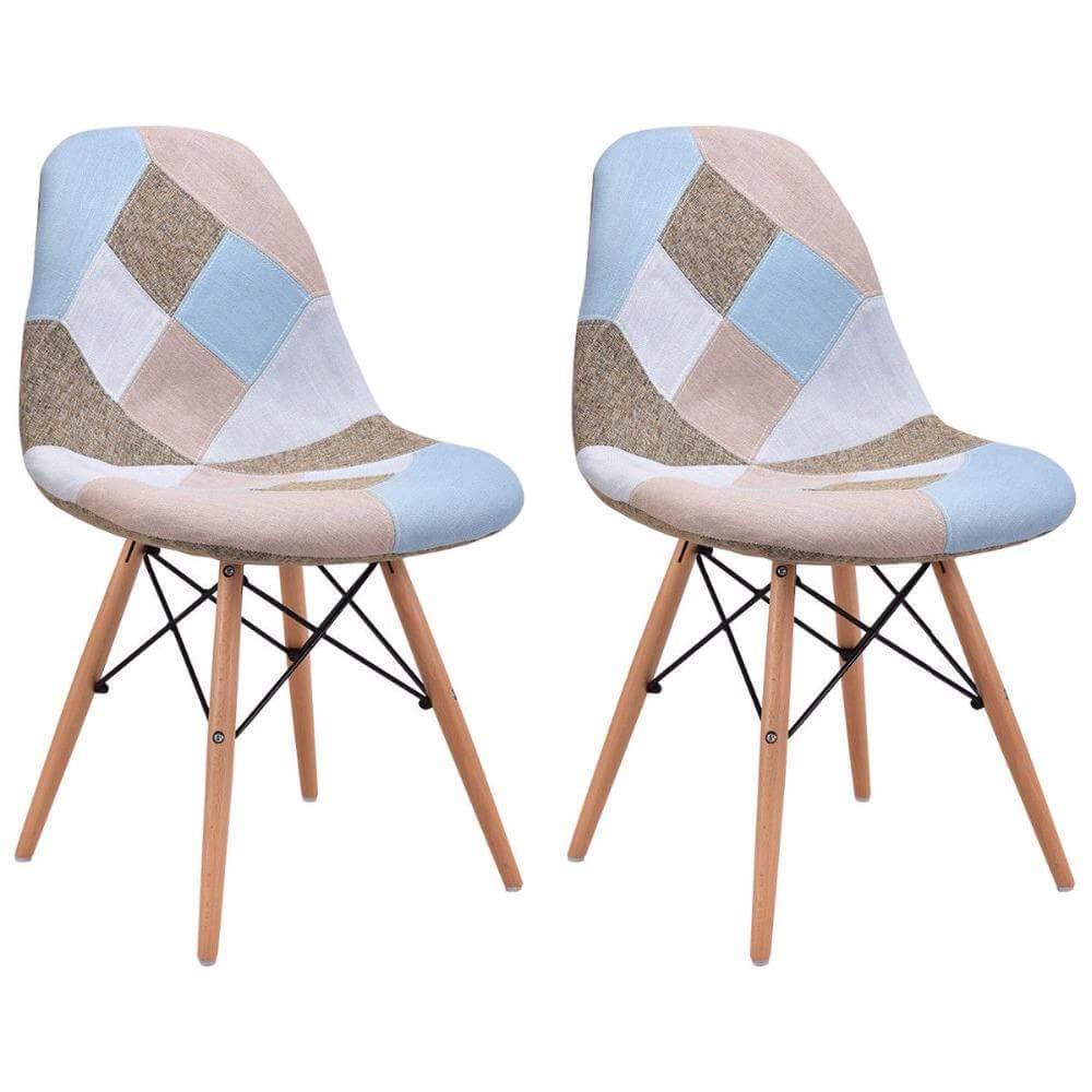 2 Pcs Modern Dining Armless Side Chair - MaviGadget