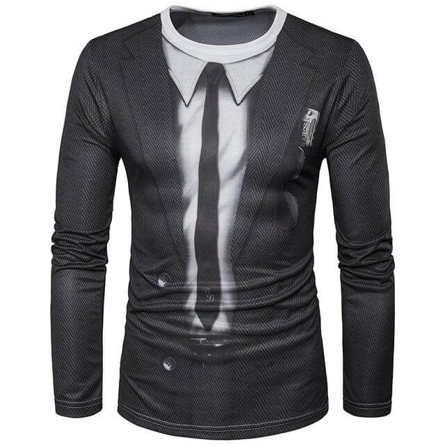 3d Suit T-Shirt - MaviGadget