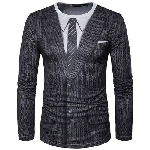 3d Suit T-Shirt - MaviGadget