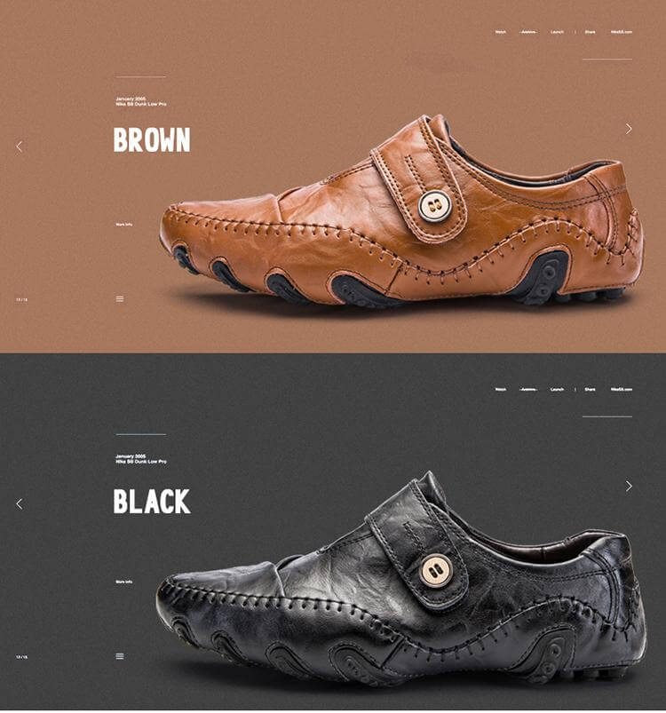 British Style Leather Men's Casual Shoes - MaviGadget