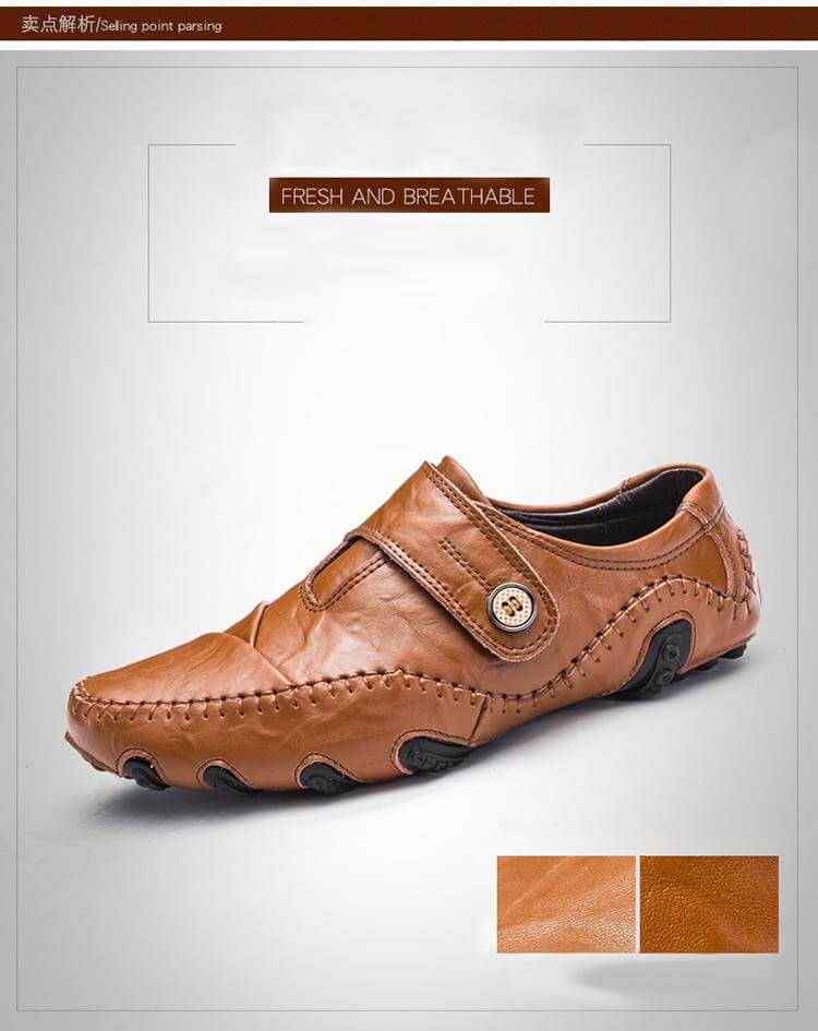 British Style Leather Men's Casual Shoes - MaviGadget