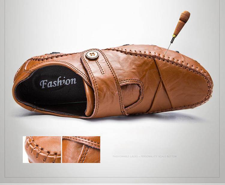 British Style Leather Men's Casual Shoes - MaviGadget