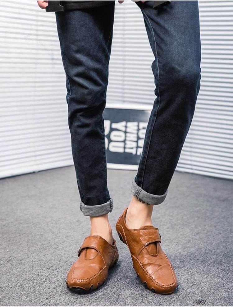 British Style Leather Men's Casual Shoes - MaviGadget