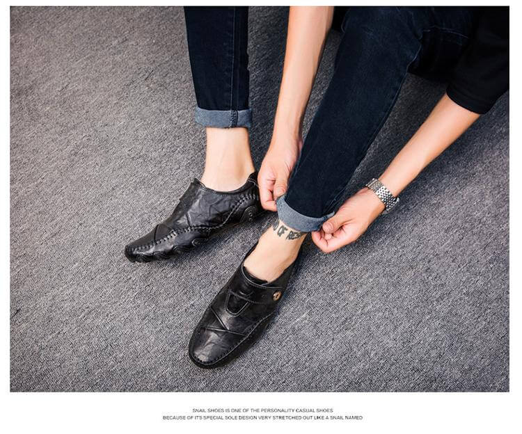 British Style Leather Men's Casual Shoes - MaviGadget