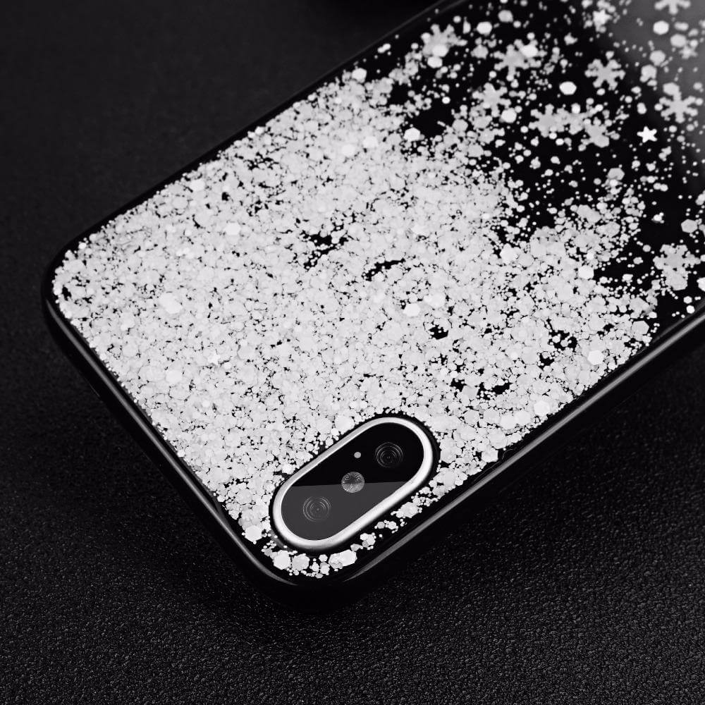 Winter Snowflake Clear Case For iPhone X and Other Models - MaviGadget