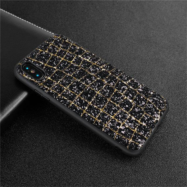 3D Grid Scales Soft Silicone Back Cover For iPhone Models - MaviGadget