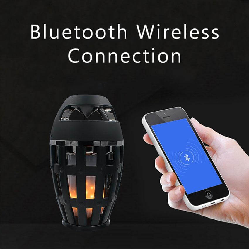 Flame Atmosphere Lamp Light with Bluetooth Speaker - MaviGadget