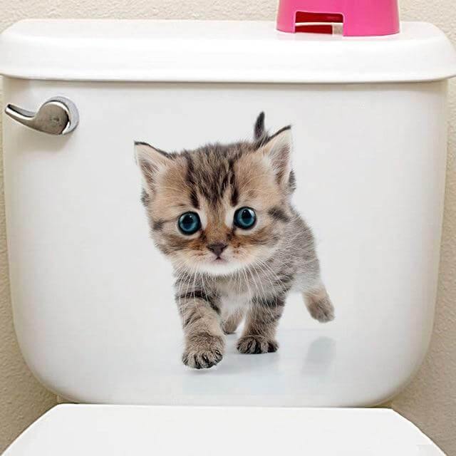 3D  Pet Wall and Bathroom Stickers - MaviGadget