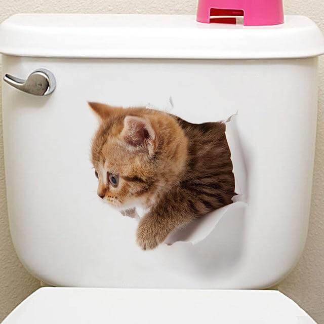 3D  Pet Wall and Bathroom Stickers - MaviGadget
