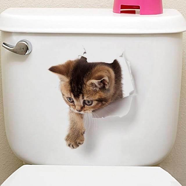 3D  Pet Wall and Bathroom Stickers - MaviGadget