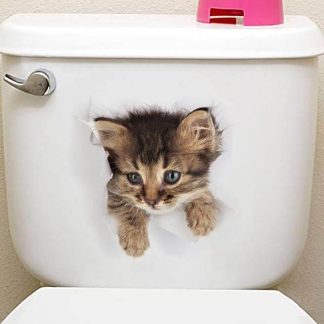 3D  Pet Wall and Bathroom Stickers - MaviGadget
