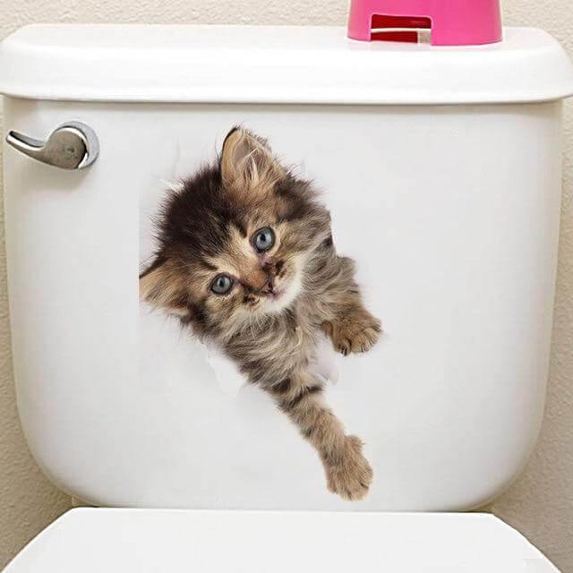 3D  Pet Wall and Bathroom Stickers - MaviGadget