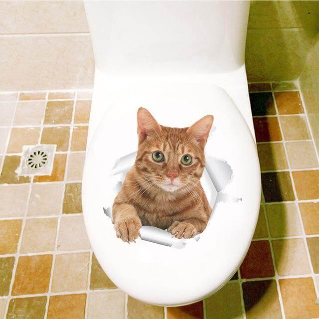 3D  Pet Wall and Bathroom Stickers - MaviGadget