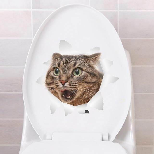 3D  Pet Wall and Bathroom Stickers - MaviGadget