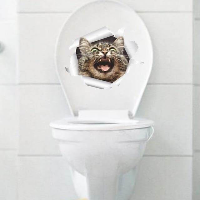 3D  Pet Wall and Bathroom Stickers - MaviGadget