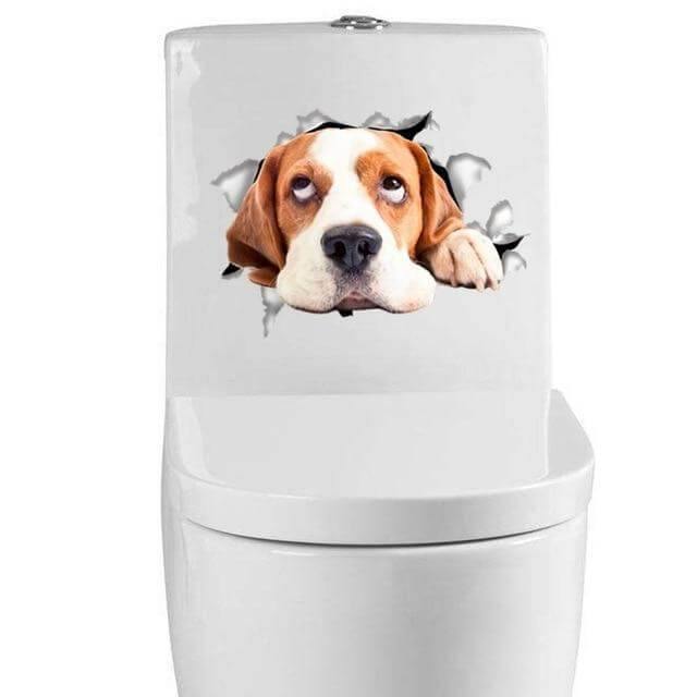 3D  Pet Wall and Bathroom Stickers - MaviGadget