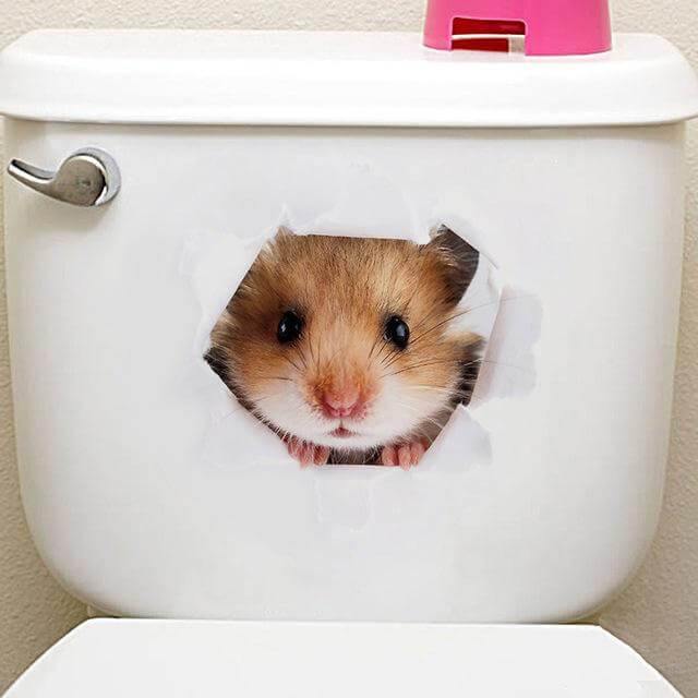 3D  Pet Wall and Bathroom Stickers - MaviGadget