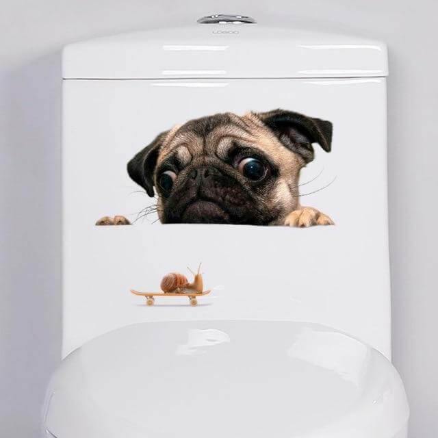 3D  Pet Wall and Bathroom Stickers - MaviGadget