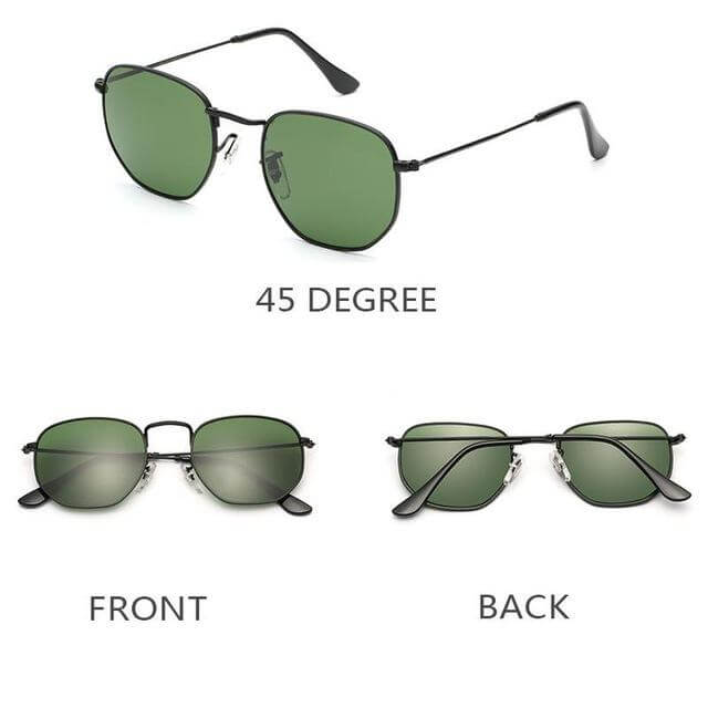 Vintage Glass Lens Reflective Sunglasses - MaviGadget